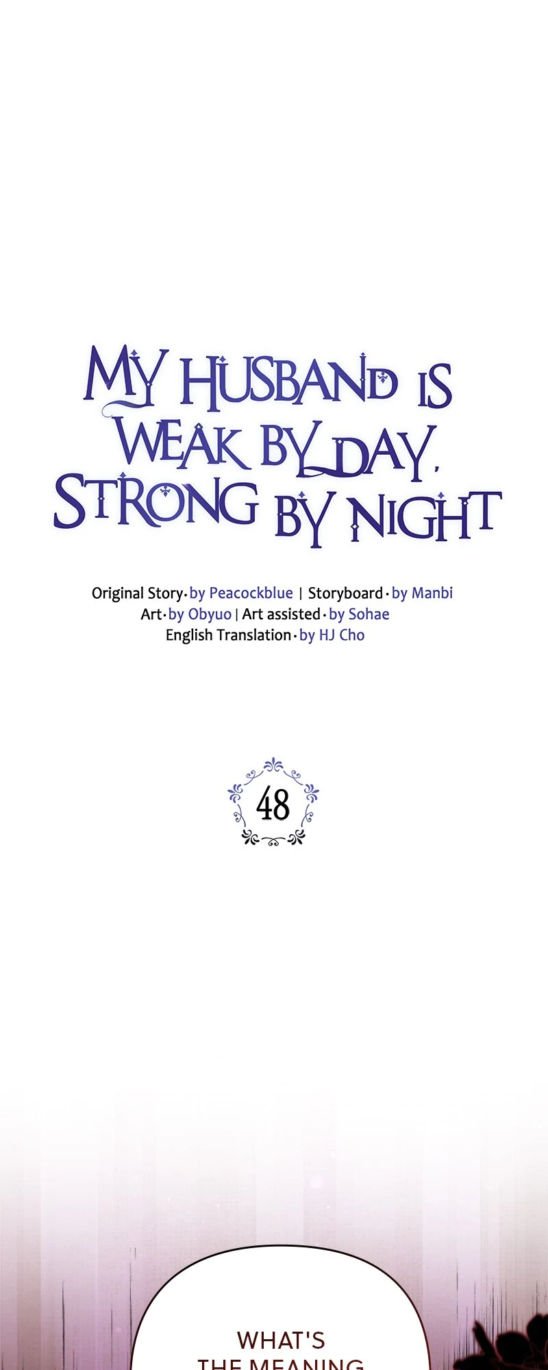 My Husband is Weak by Day, Strong by Night  48 page 0